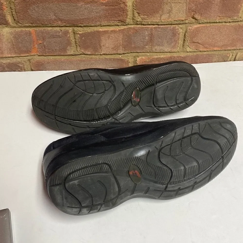 RED WING Steel Toe Slip-On Electrical Hazard Black Leather Loafer 6646 Size 7.5